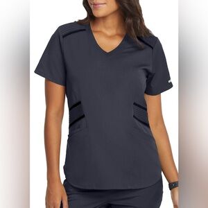 Steel Grey’s Anatomy Moto Scrub Top